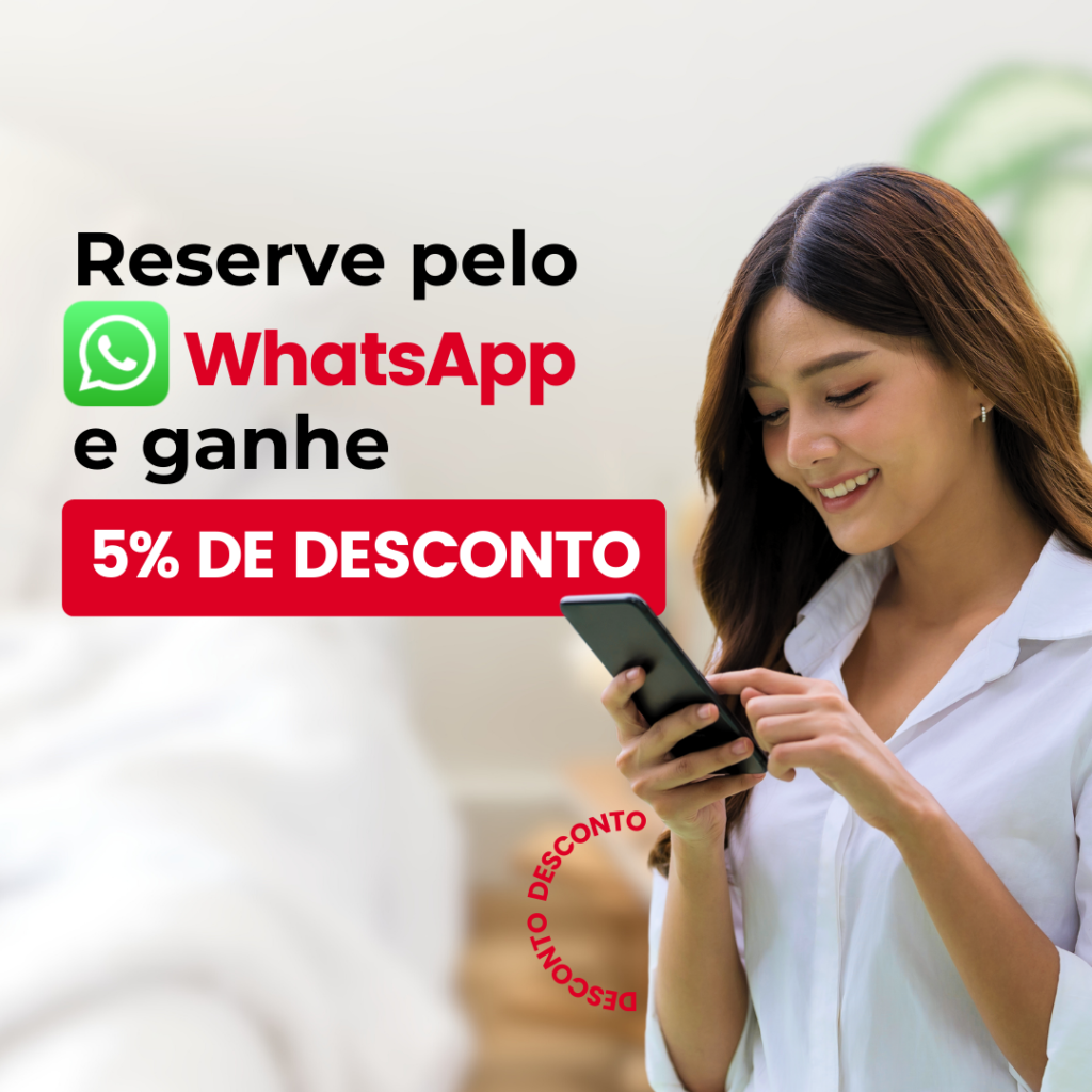(Português do Brasil) Reservas pelo WhatsApp com 5% de desconto